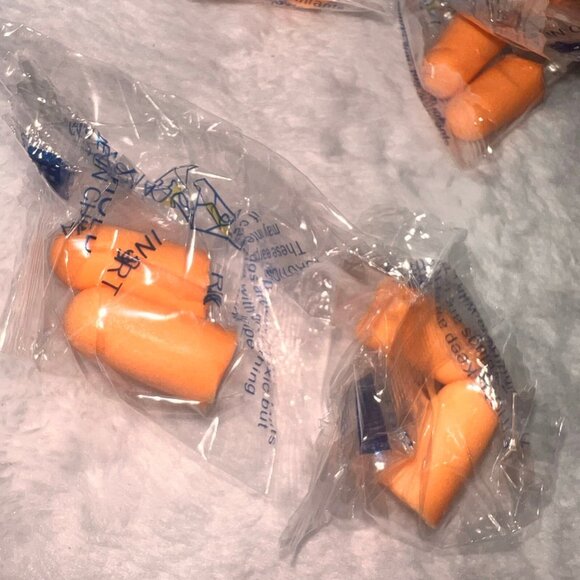 Ear Plugs Lot 20 Pcs soft Orange foam sleep travel noise shooting earplugs - Picture 6 of 7